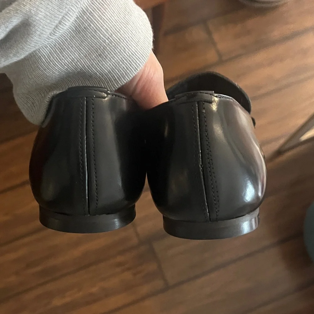 ALOHAS Women’s Leather Cow Hide Black Slip-On Loafers - Picture 6 of 6